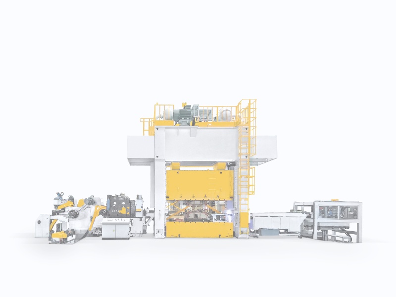 精準衝壓與落料線聯動體係： 三合一久久夜色精品亚洲衝床與堆垛係統的卓越協同